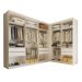 Closet França com 2 Módulos e 6 Gavetas Minastex Branco