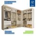 Closet França com 2 Módulos e 6 Gavetas Minastex Branco