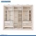 Closet Itália com 6 Gavetas Minastex Branco
