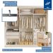 Closet Paris com 4 Gavetas Minastex Branco