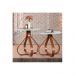 Conjunto 2 Mesas de Canto Alice Castanho/Off White