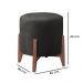 Conjunto 2 Puff Raika Luxo Decorativos Recepção Redondo Veludo Preto
