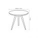 Conjunto Mesa Lateral de Apoio Retrô Pés Palito Quality Móveis Preto