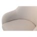 Conjunto Poltronas Decorativa Hera Linho Nude Couro Caramelo com Base Giratória em Madeira