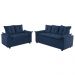 Conjunto Sofá 2 e 3 Lugares Viena Veludo Azul