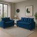 Conjunto Sofá 2 e 3 Lugares Viena Veludo Azul