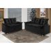 Conjunto Sofá 2 e 3 Lugares Viena Veludo Preto