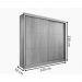 Guarda Roupa 2 Portas de Correr 6 Gavetas Cancun D'Doro Branco