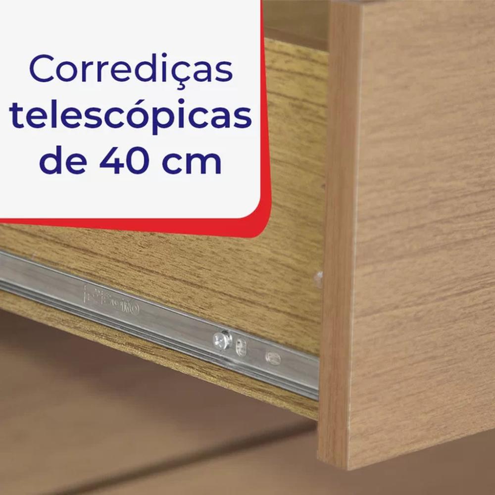 Guarda Roupa 4 Portas 3 Gavetas Da Vinci D'Doro Cinamono Off White