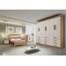 Guarda Roupa 6 Portas 12 Gavetas Mônaco D'Doro Cinamomo Off White