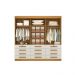 Guarda Roupa 6 Portas 12 Gavetas Mônaco D'Doro Cinamomo Off White