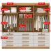 Guarda Roupa 6 Portas 12 Gavetas Mônaco D'Doro Cinamomo Off White