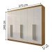 Guarda Roupa 6 Portas 6 Gaveta Vinci Plus Cinamomo Off White