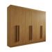 Guarda Roupa 6 Portas 6 Gavetas Da Vinci Plus Cinamomo