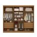 Guarda Roupa 6 Portas 6 Gavetas Da Vinci Plus Cinamomo