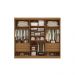 Guarda Roupa 6 Portas 6 Gavetas Da Vinci Plus Ripado Cinamomo Off White