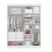 Guarda Roupa Da Vinci Plus Branco 4 Portas 3 Gavetas