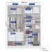 Guarda Roupa Da Vinci Plus Branco 4 Portas 3 Gavetas