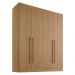 Guarda Roupa Da Vinci Plus Cinamomo 4 Portas 3 Gavetas