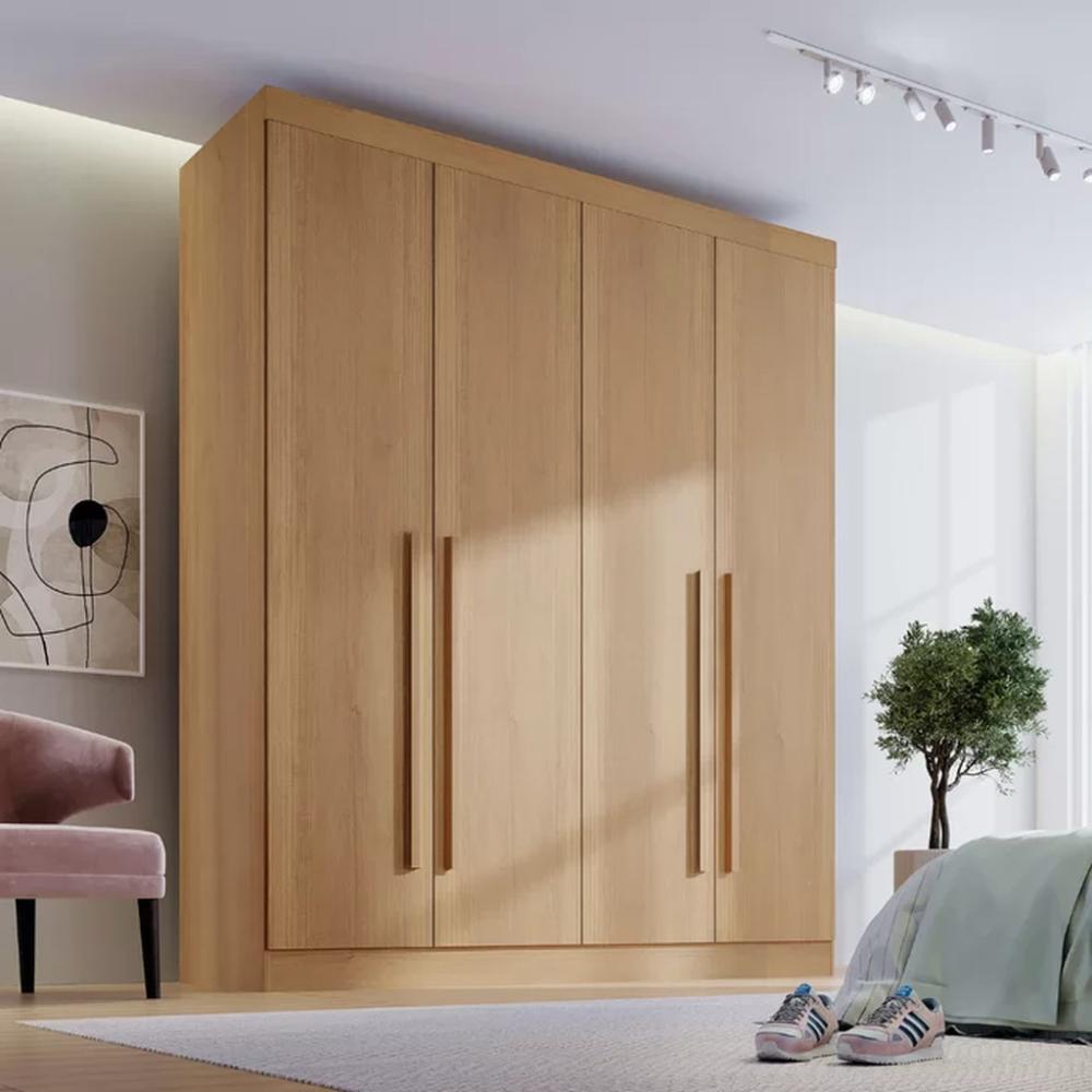 Guarda Roupa Da Vinci Plus Cinamomo 4 Portas 3 Gavetas