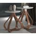 Jogo de Mesa de Canto Bella Redonda Off White