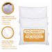 Kit 10 Travesseiros Hotelaria Fibra Pura Toque Macio 50x70cm