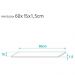 Kit 2 Prateleiras Suspensa Organizador Dormitório Infantil 60 X 15mm Cor Branco