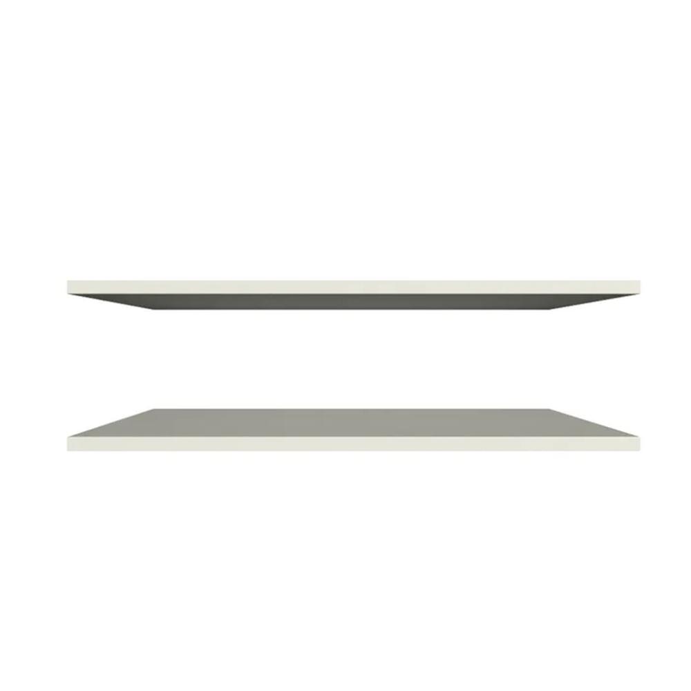 Kit 2 Prateleiras Suspensa Organizador Dormitório Infantil 60 X 15mm Cor Branco