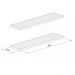 Kit 2 Prateleiras com Suporte Invisível 60x15 cm Branco