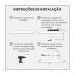 Kit 2 Prateleiras em U 60x15 cm Organizador Escritório com Suporte Invisível Branco