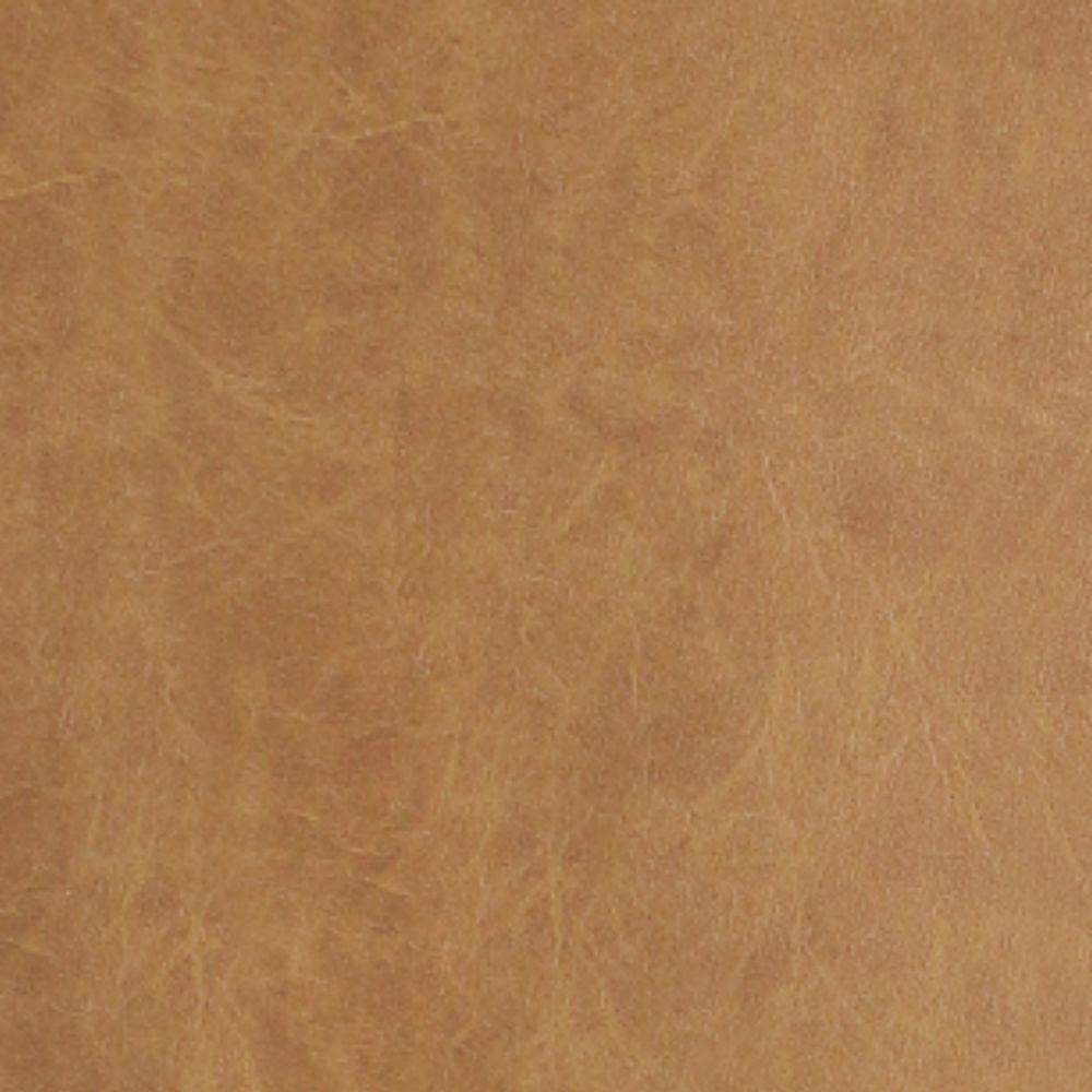 Kit 2 Puff Barcelona Decorativo Couro Caramelo Base Madeira