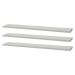 Kit 3 Prateleiras com Suporte Invisível 60x15 cm Branco