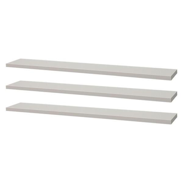 Kit 3 Prateleiras com Suporte Invisível 60x15 cm Branco