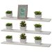 Kit 3 Prateleiras com Suporte Invisível 60x15 cm Branco