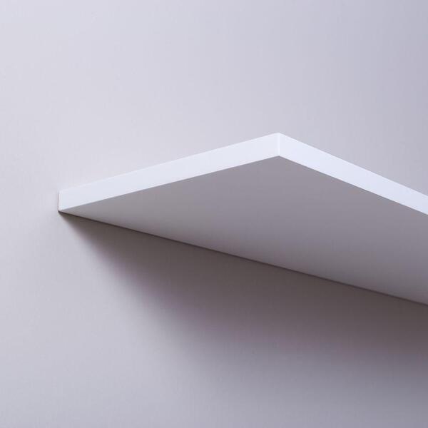 Kit 3 Prateleiras com Suporte Invisível 60x15 cm Branco