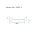 Kit 3 Prateleiras em U 60x15 cm Organizador Escritório com Suporte Invisível Branco