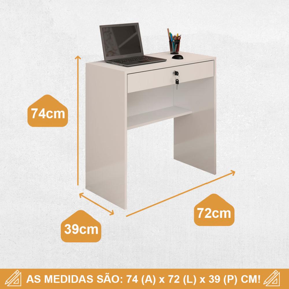 Kit 5 Escrivaninha Andorinha JCM Movelaria Branco