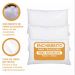 Kit 6 Travesseiros Ant 100% Fibra Siliconada Pura 50x70cm