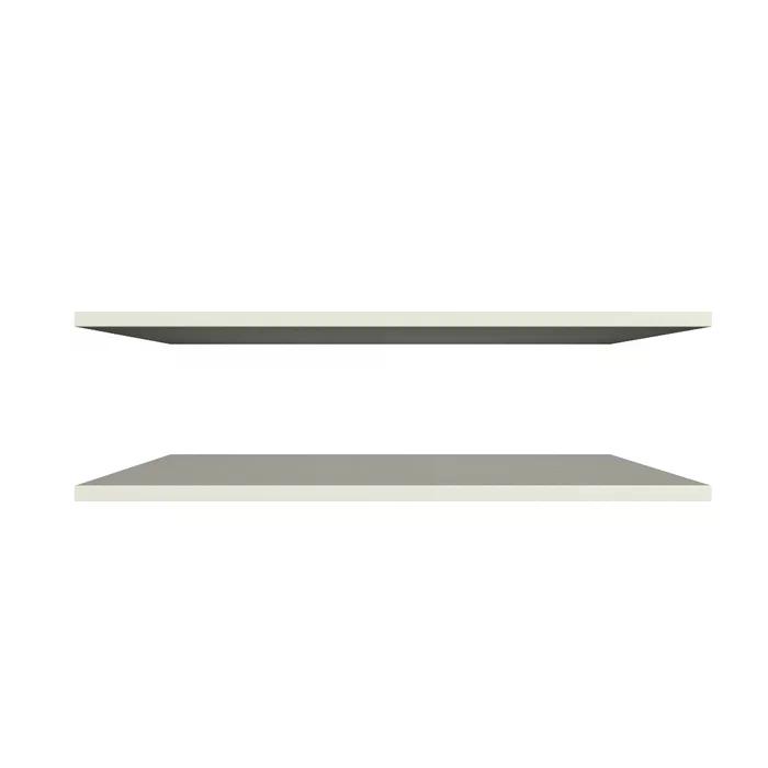 Kit Com 2 Prateleiras 60 X 15mm Suporte Invisível Cor Branco