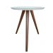 Mesa Lateral de Canto Pé Palito Branca 50 cm