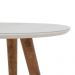 Mesa Lateral de Canto Pé Palito Branca 50 cm