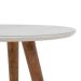 Mesa Lateral de Canto Pé Palito Off White 45 cm