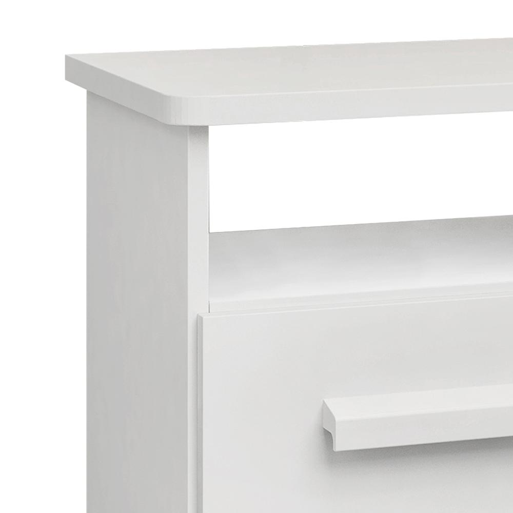 Mesa de Cabeceira 2 Gavetas Firenze D'Doro Branco