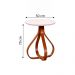 Mesa de Canto Bella Redonda Off White 70 cm