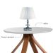 Mesa de Canto Bella Redonda Off White 70 cm