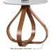 Mesa de Canto Bella Redonda Off White 70 cm