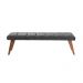 Puff Decorativo Recamier Barcelona Cinza Noturno