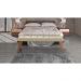 Puff Decorativo Recamier Barcelona Linho Palha