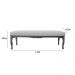 Puff Decorativo Recamier Imperial Linho Bege 1,40M