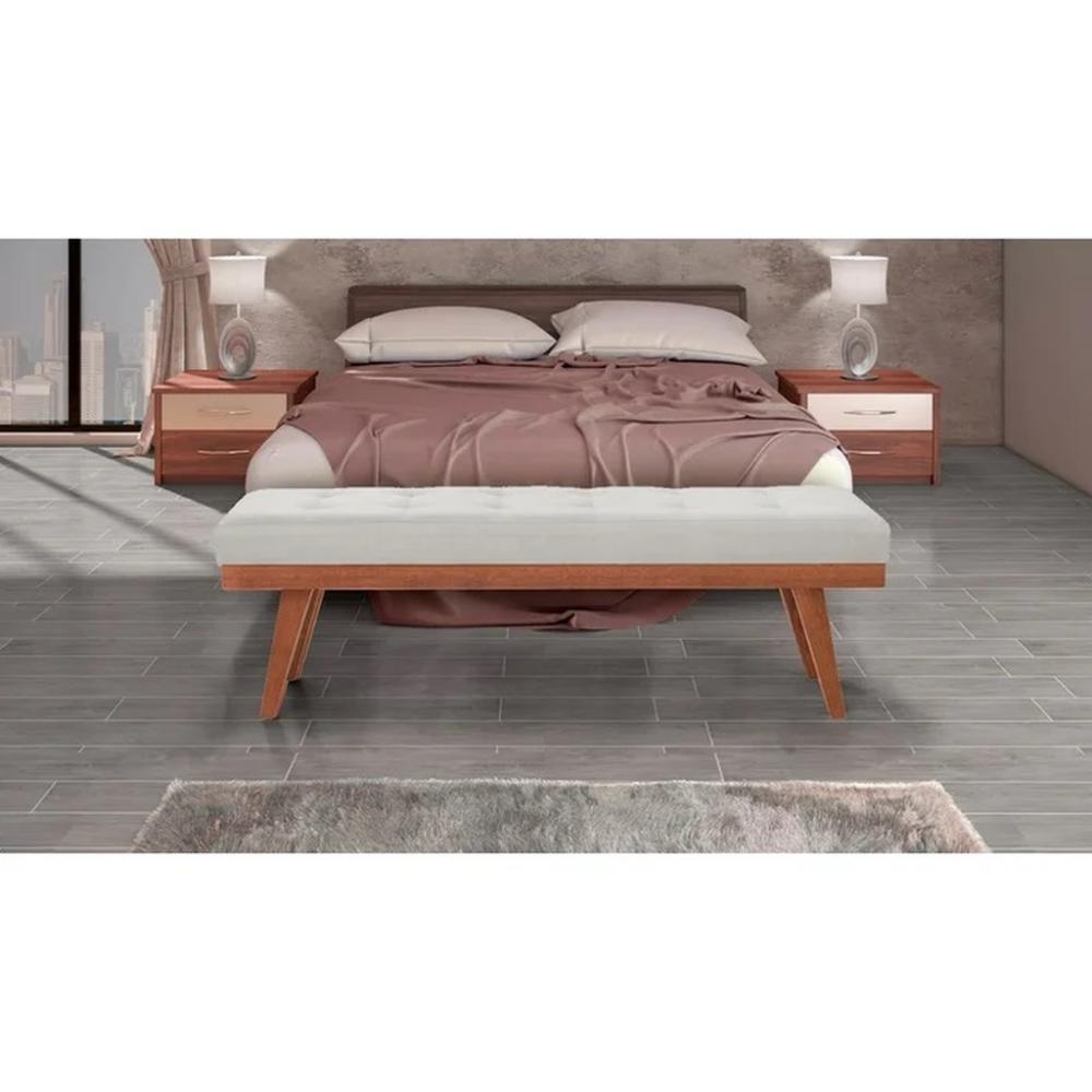 Puff Decorativo Recamier Madri Creme